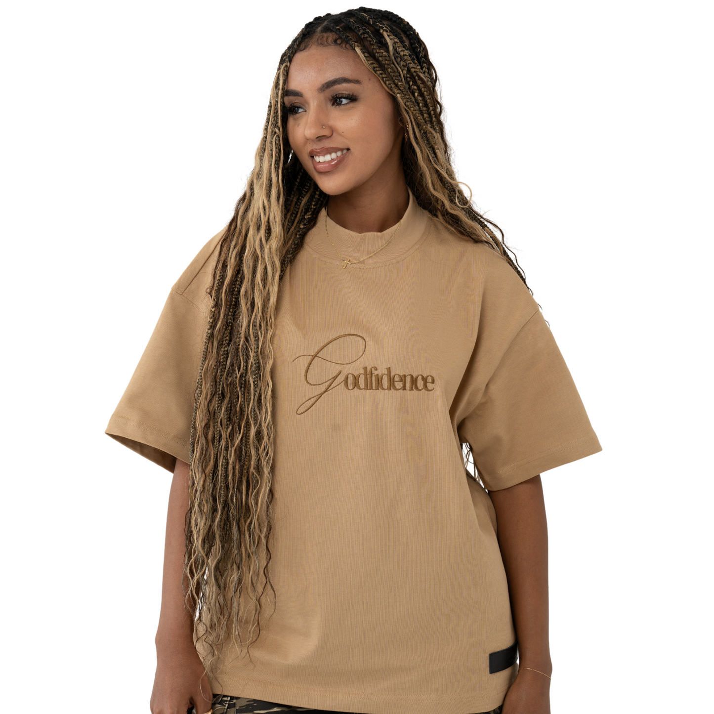 Godfidence Mock Neck Tee